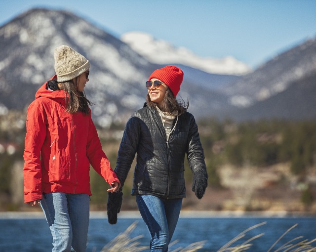 Always pack your layers when visiting Estes Park in the fall! Daytime temperatures can get up to 70 degrees and drop to mid-30s at night.