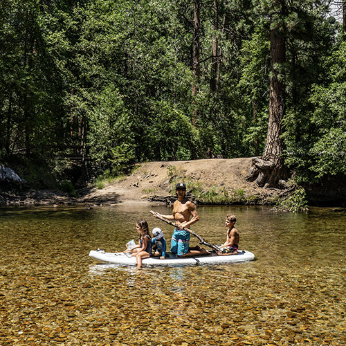Look closely! The Merced River is a gold-bearing river. You may notice small specks of gold in the water.