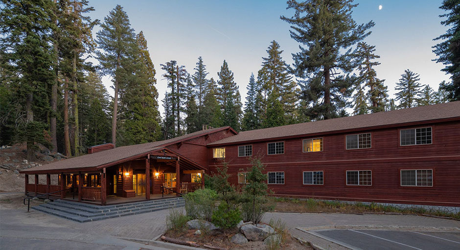 Open seasonally, the John Muir Lodge serves California national park visitors with 36 rooms in Kings Canyon National Park.