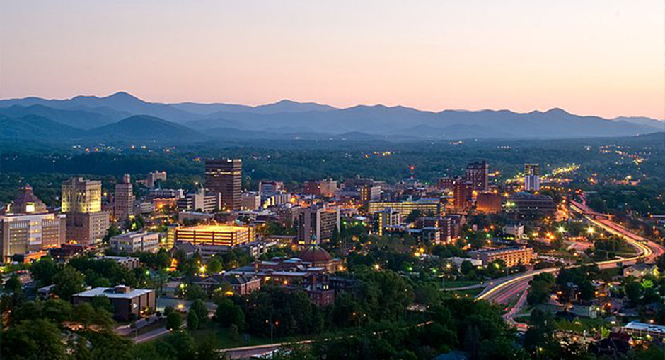 Asheville, North Carolina is a city known for its vibrant art scene and architecture. You'll see a mix of Art Deco, Beaux Arts and Neoclassical styles.