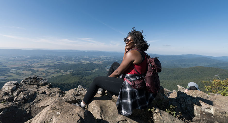 The Stony Man Trail in Shenandoah National Park is a 1.25-mile hike with rewarding panoramic views at the end.