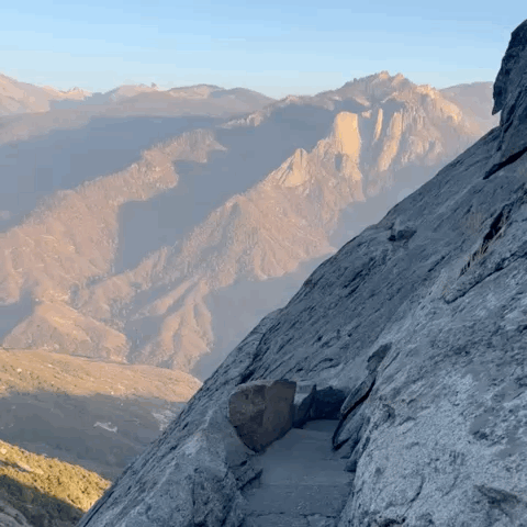 The ascent up to Moro Rock is worth the climb! Check out these expansive views of the Sierras!