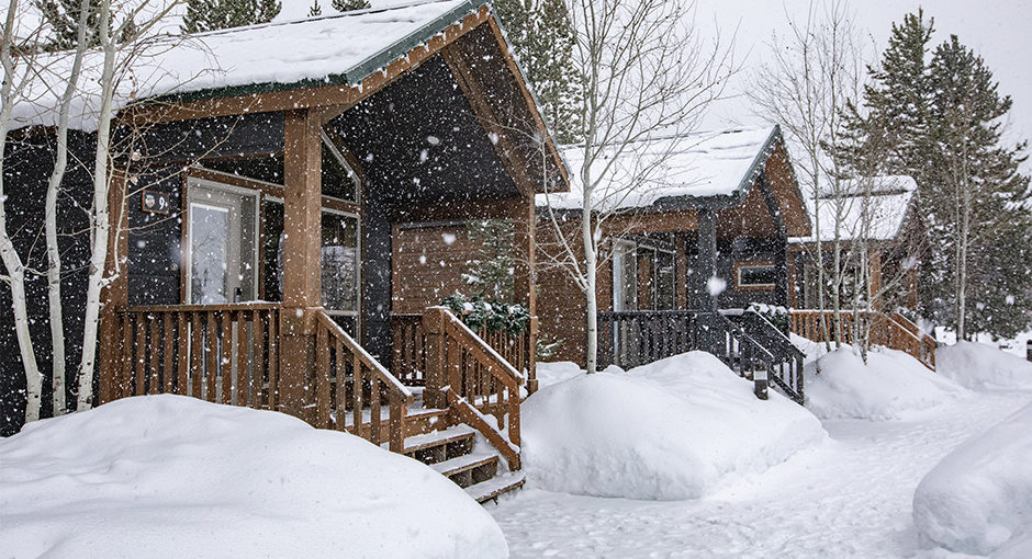 The Explorer Cabins in West Yellowstone were a private, cozy, and whimsical experience in the winter.